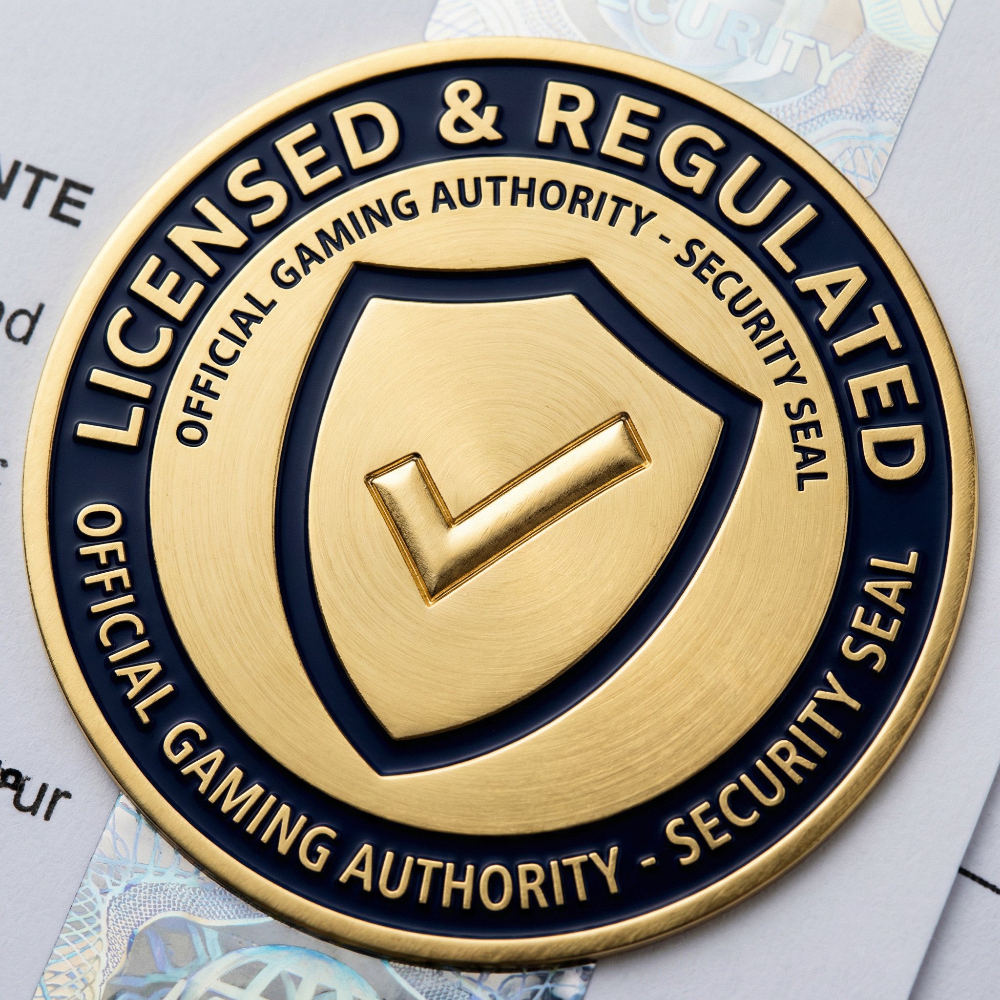 问鼎娱乐库拉索博彩牌照徽章